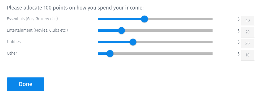 Constant-Sum-Rank-Order-Question