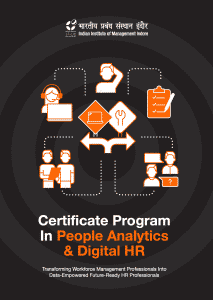 , Career Handbook: Certificate Program in People Analytics &#038; Digital HR